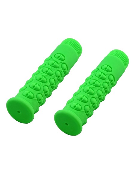 Skull Grips 7/8 long 116mm Kraton Rubber Green.